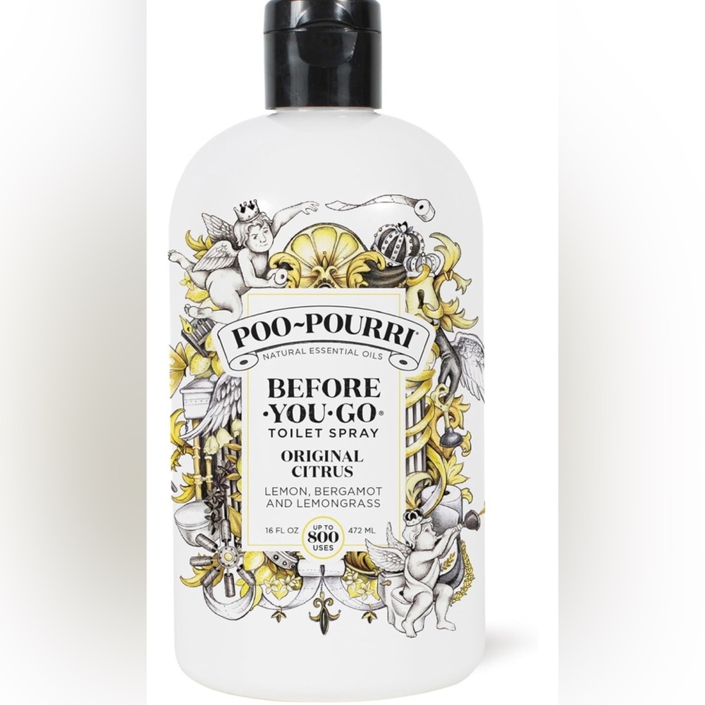 Original Citrus Toilet Spray - White and Black